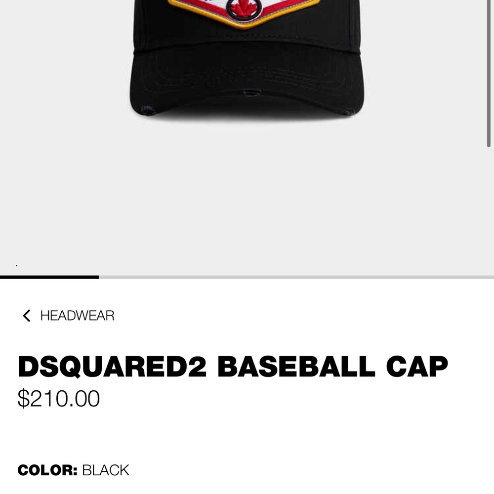 DSQUARED2 Navy Hat with Logo and Classic Style